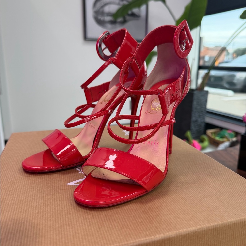 Christian Louboutin Glossy Red Heels